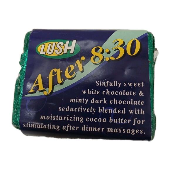 Lush After 8:30 Moisturizing Massage Bar 2001 Discontinued Rare Vintage Wrapped - Picture 2 of 7